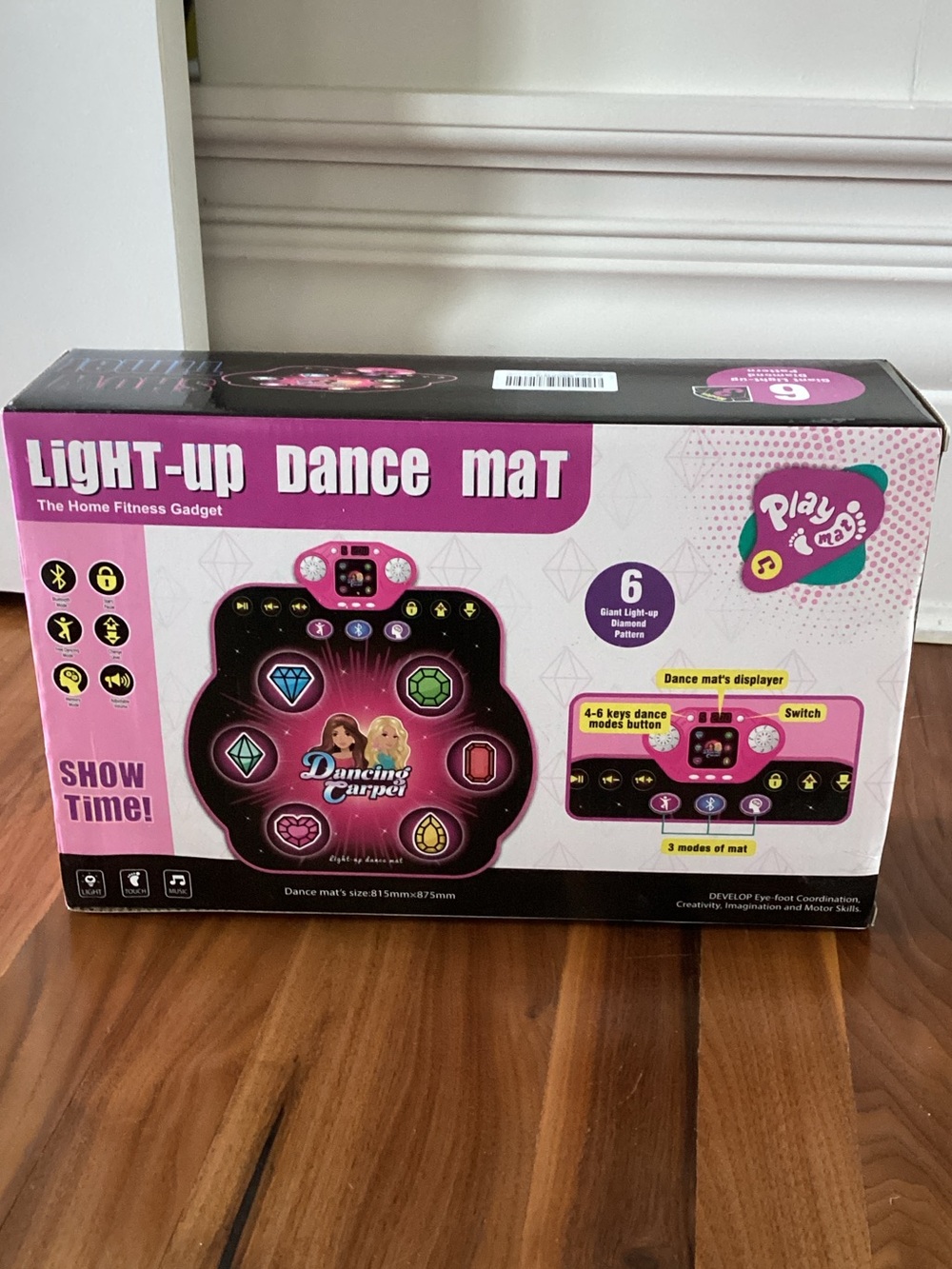 Light-Up Dance Mat for Kids - Pink Dancing Carpet by Play Mat